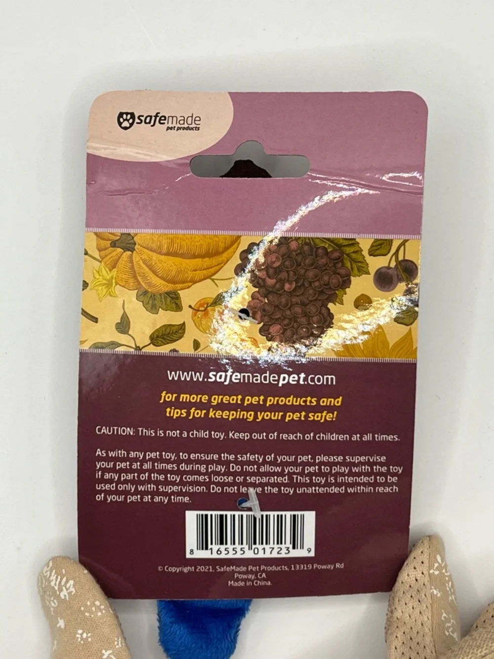 Harvest Grape Cat Toy Filled with Catnip